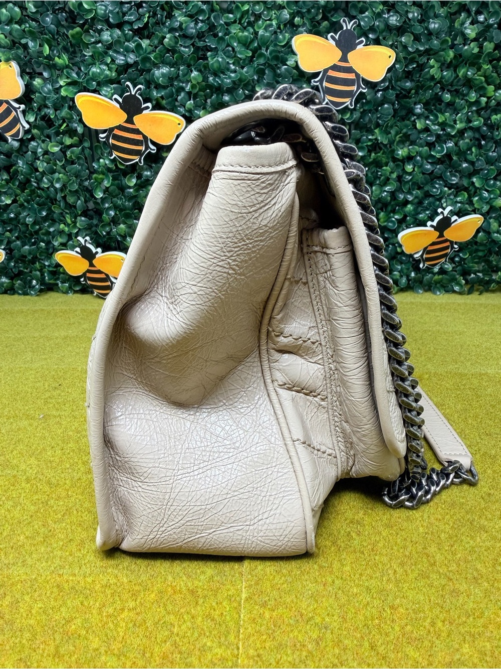 ❌SOLD❌ Authentic Saint Laurent Beige Medium Nikki - Picture 3 of 16